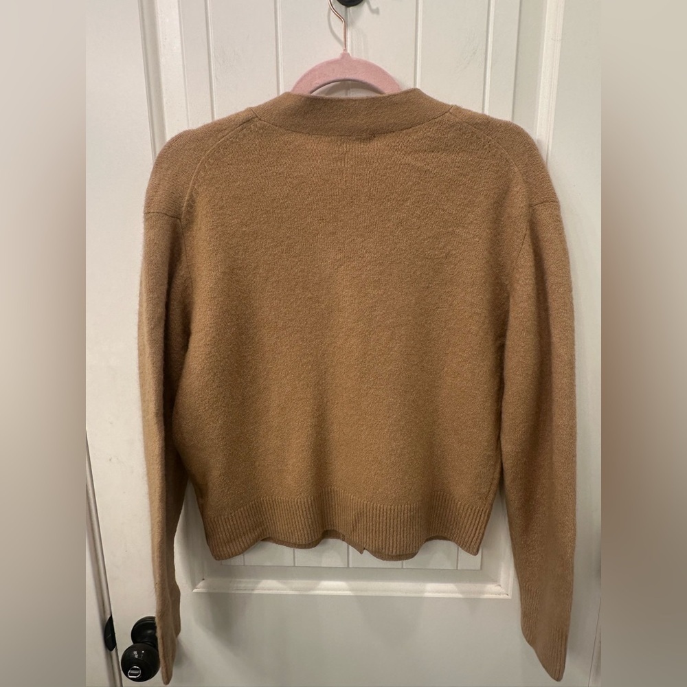 Stockholm Antelier & Other Stories Tan Wool/Yak Wool Blend Cardigan Sweater XS - Picture 4 of 4